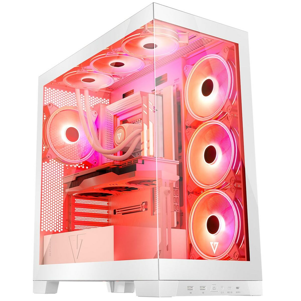 Unitate Semi-tower ATX Modecom Volcano SPACE APEX ARGB Alb